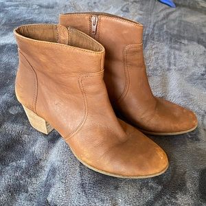 Tan booties size 9